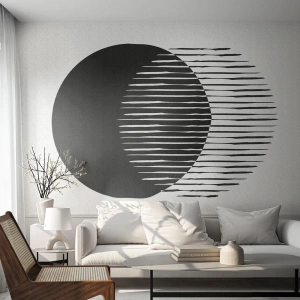 Fototapet Premium Sand - Hans alter ego - Sol, Hjul, Boho - 350x256 cm