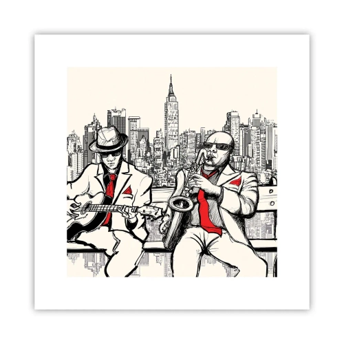 Plakat - New York improvisation - 30x30 cm