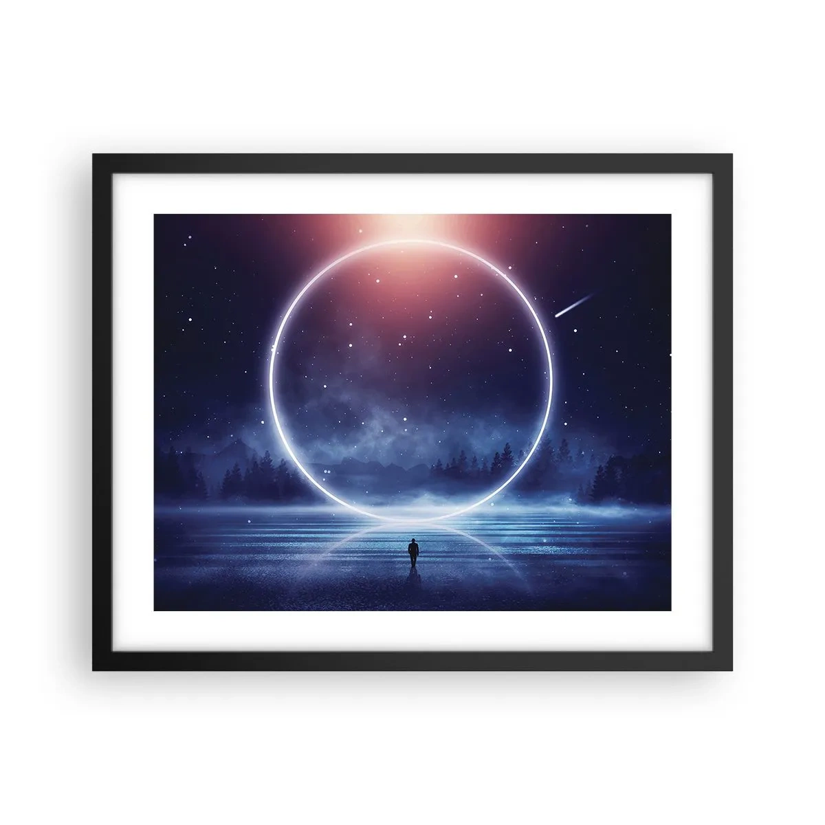 Plakat i sort ramme - De er allerede her... - 50x40 cm