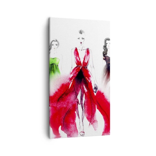 Lærredstryk - Billede på lærred - Stemninger til outfits - 45x80 cm