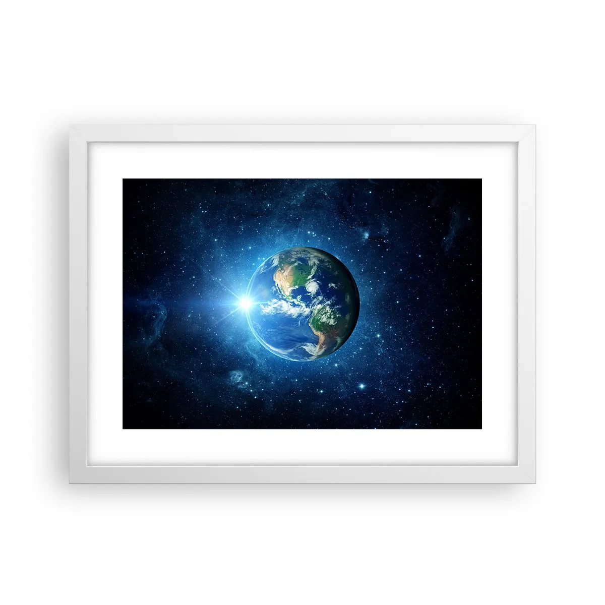 Plakat i hvid ramme - Vi er i himlen - 40x30 cm