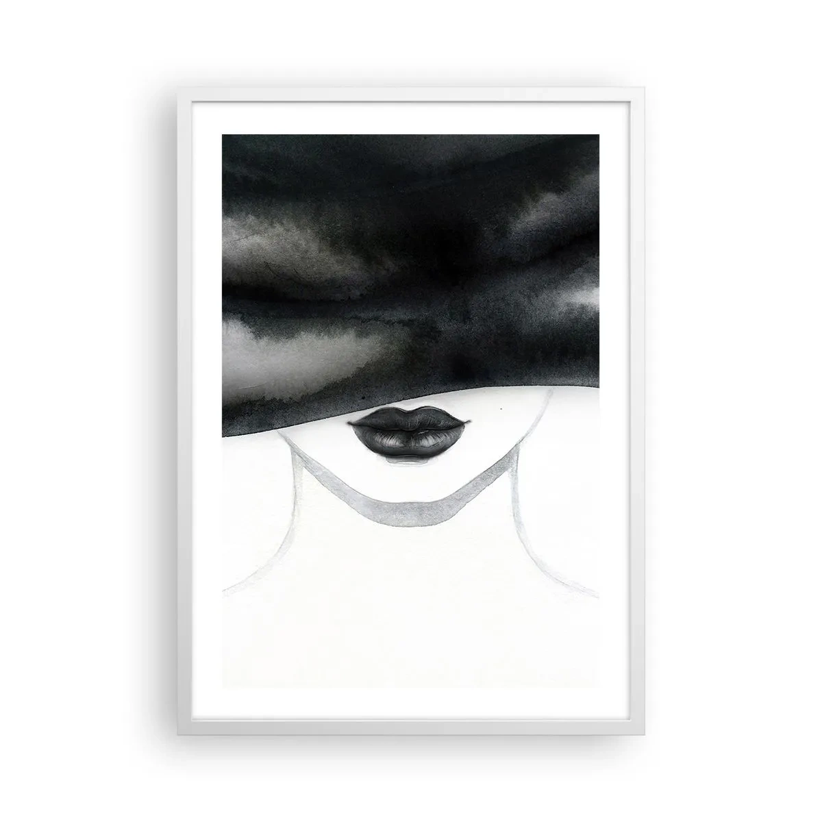 Plakat i hvid ramme - Et sensuelt mysterium - 50x70 cm