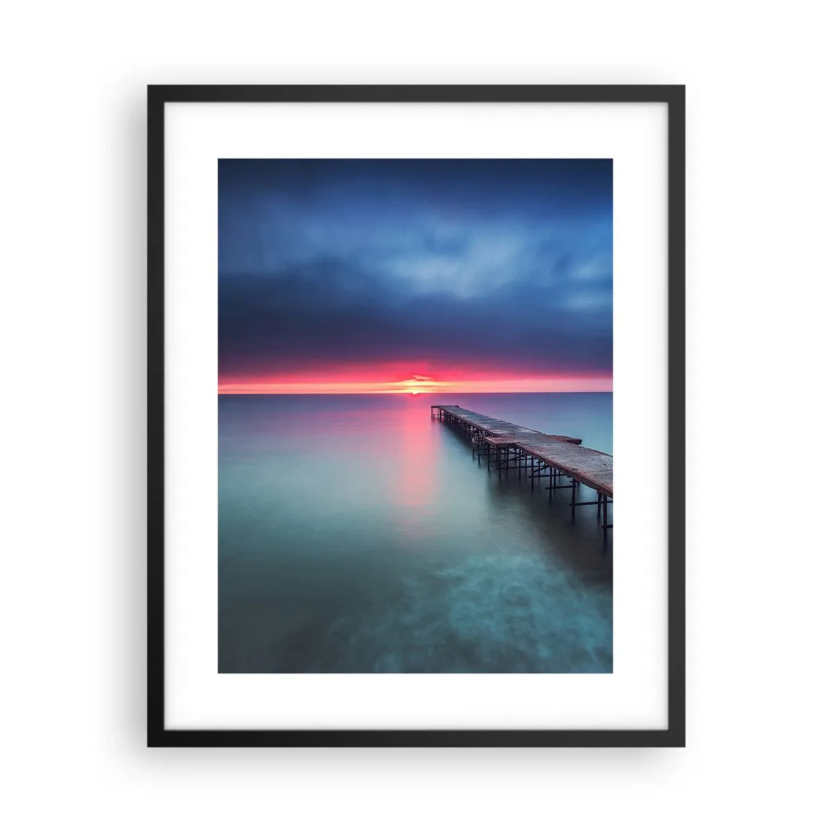 Plakat i sort ramme - Mellem himmel og jord - 40x50 cm