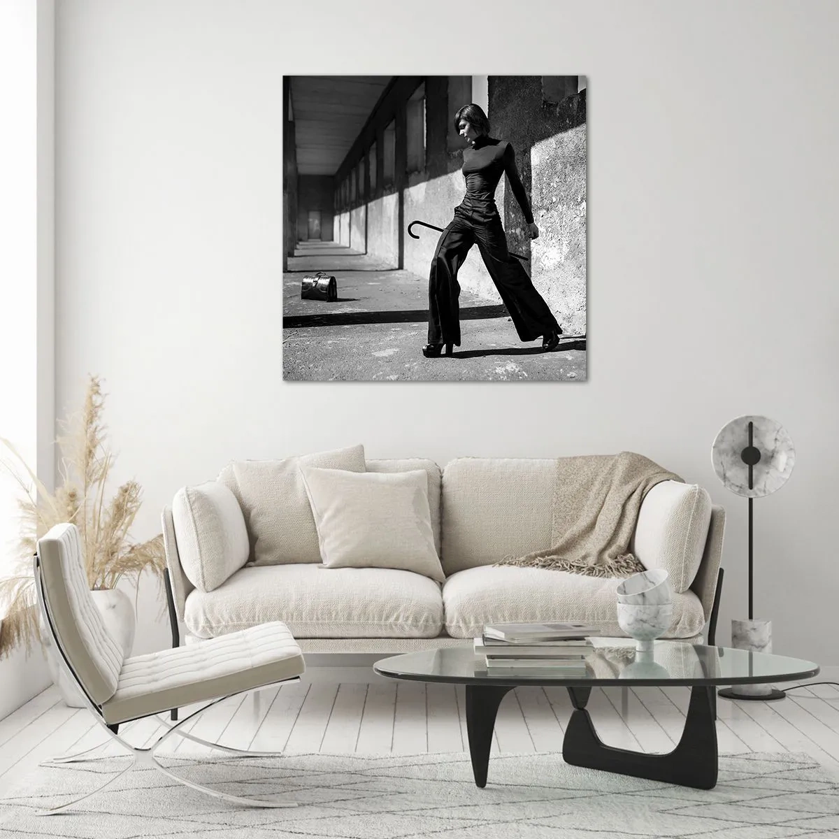 Billede på glas -  Byens elegance - 60x60 cm