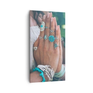 Lærredstryk - Billede på lærred - Velkommen til værens centrum - 55x100 cm