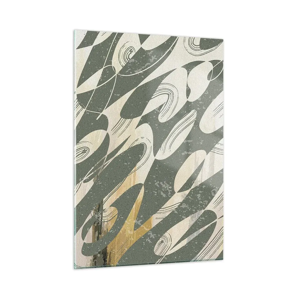 Billede på glas - Rytmisk abstraktion - 50x70 cm