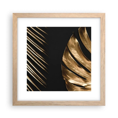 Plakat i ramme af lyst egetræ - Forskellige, og lige dyre - 30x30 cm