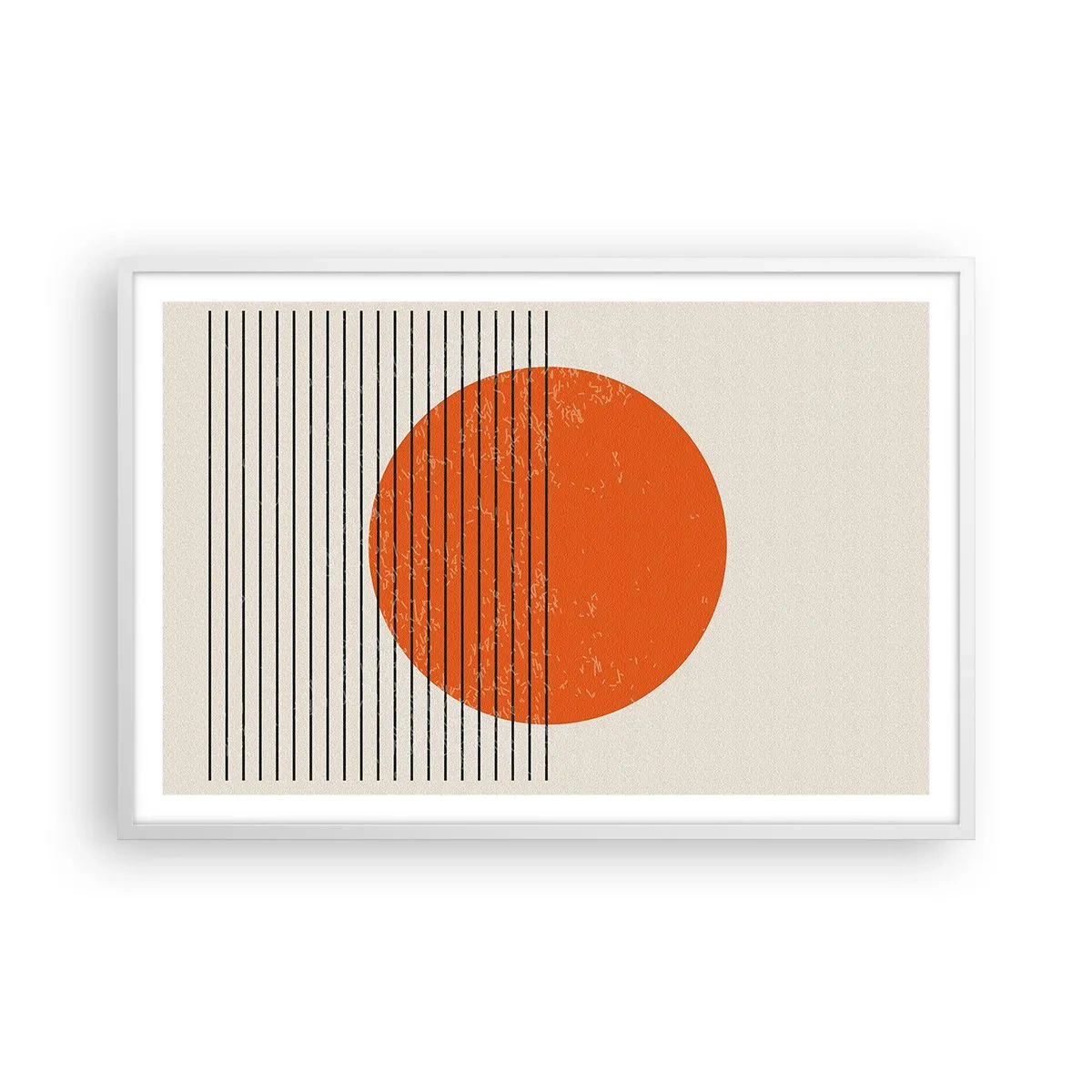 Plakat i hvid ramme - Altid solen - 91x61 cm