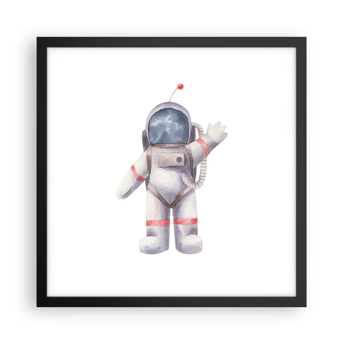 Plakat i sort ramme - Det er alt for nu! - 40x40 cm