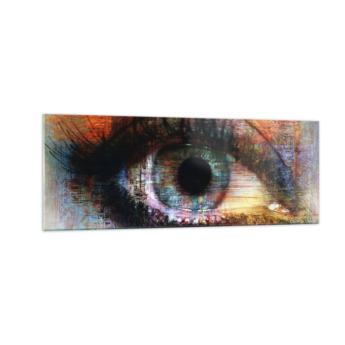Billede på glas - Du kan se ind i sjælen - 140x50 cm