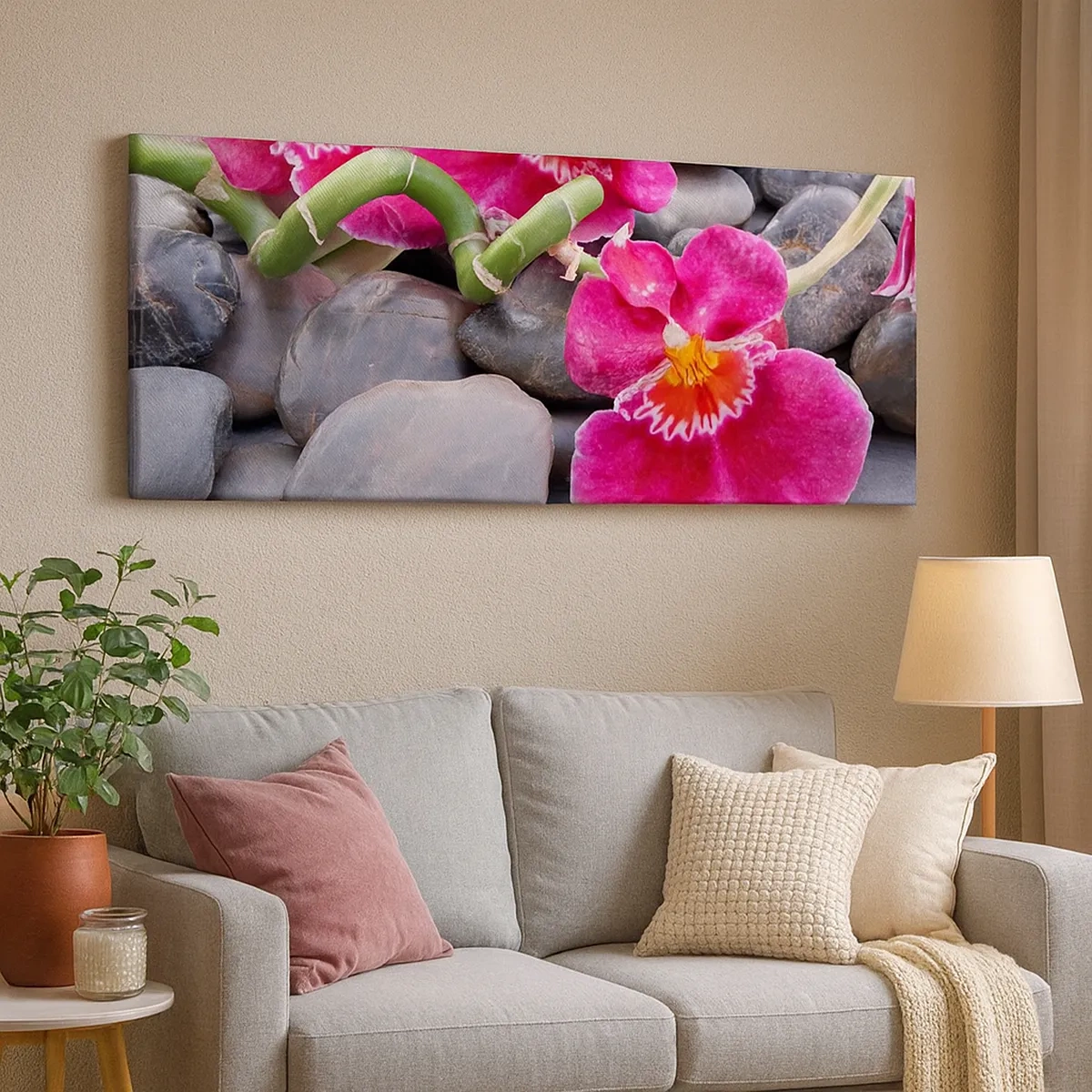 Lærredstryk - Billede på lærred - Kulde og varme - 30x30 cm