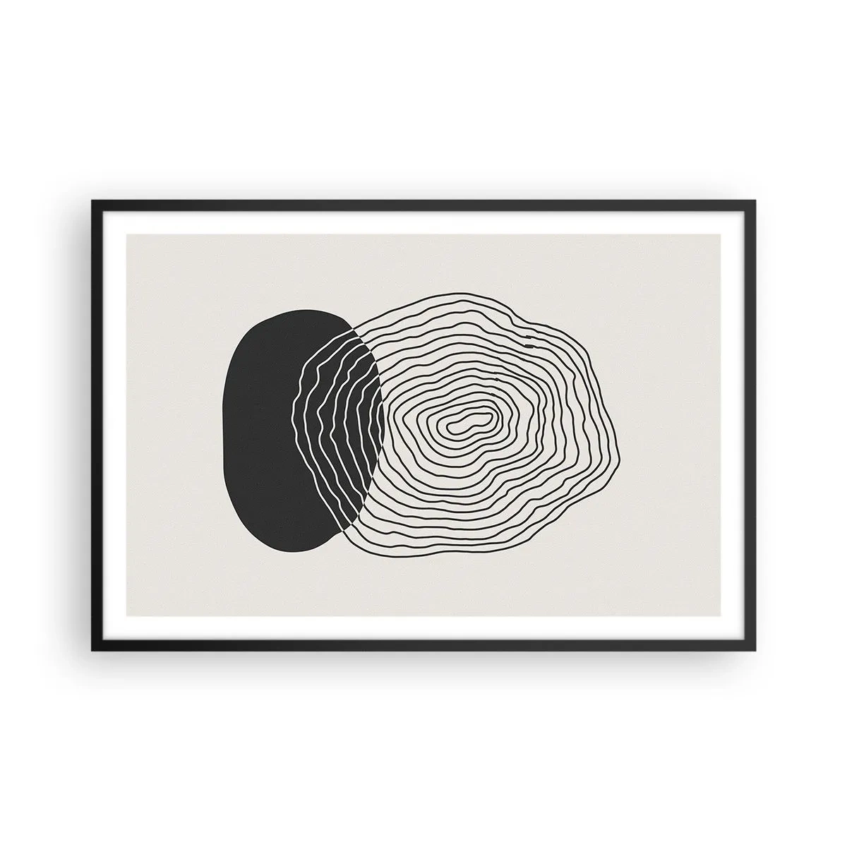 Plakat i sort ramme - Varighed og vibration - 91x61 cm
