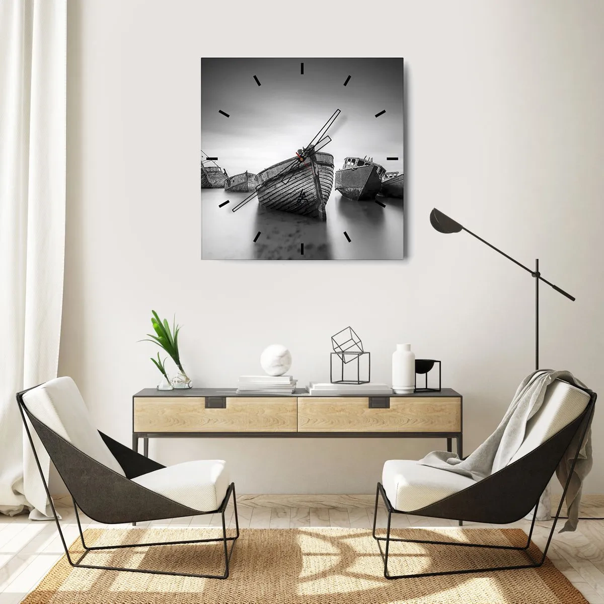 Vægur, Uret - Nu er det bare minder... - 30x30 cm