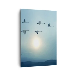 Lærredstryk - Billede på lærred - Farvel til sommeren for et år - 70x100 cm