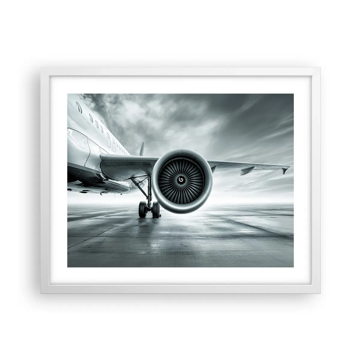 Plakat i hvid ramme - Der er kraft! - 50x40 cm