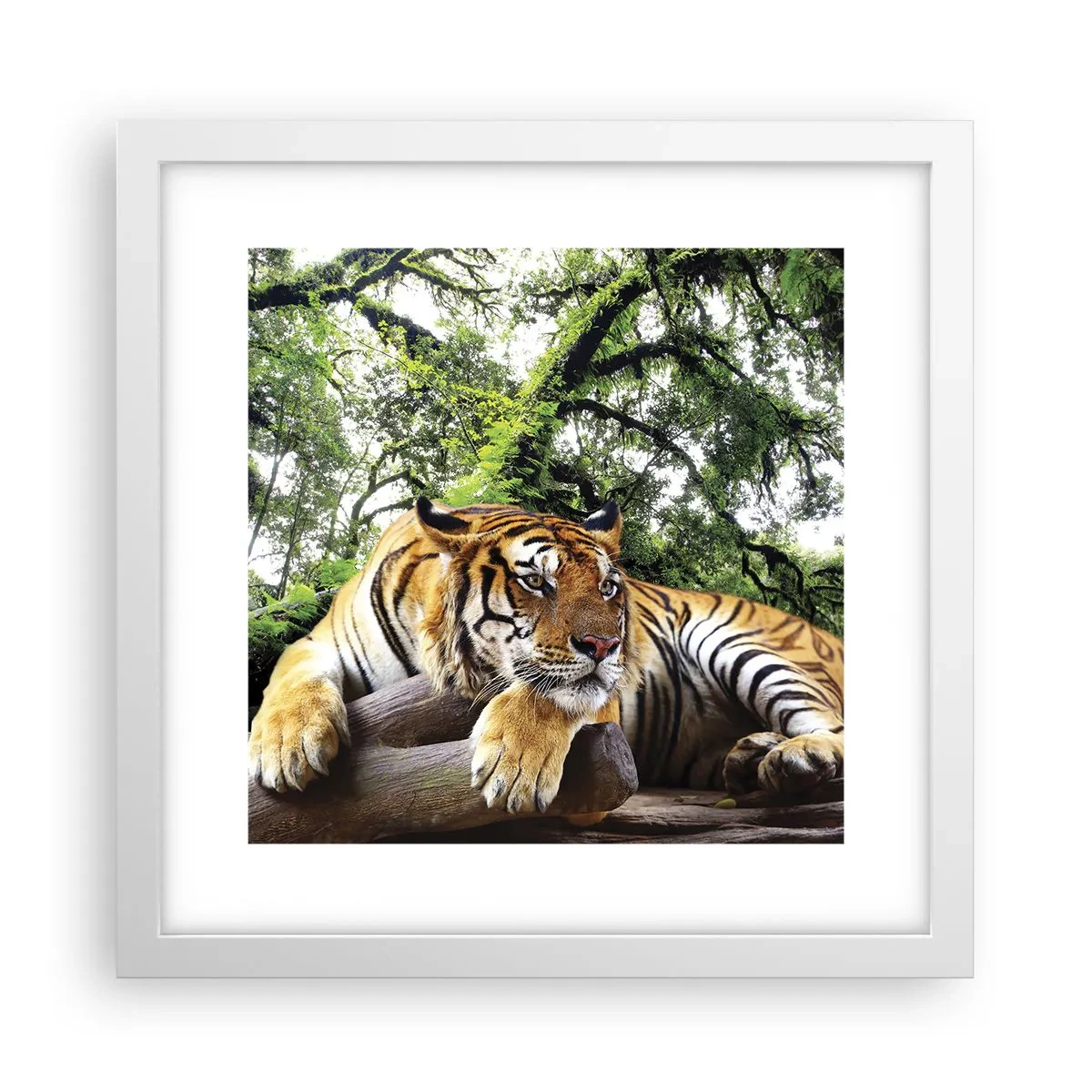 Plakat i hvid ramme - Med venlig hilsen - 30x30 cm