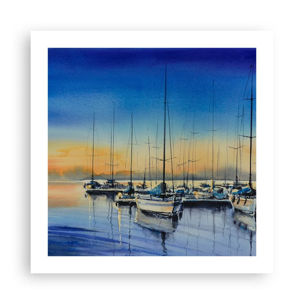 Plakat - Slutningen på en god dag - 50x50 cm