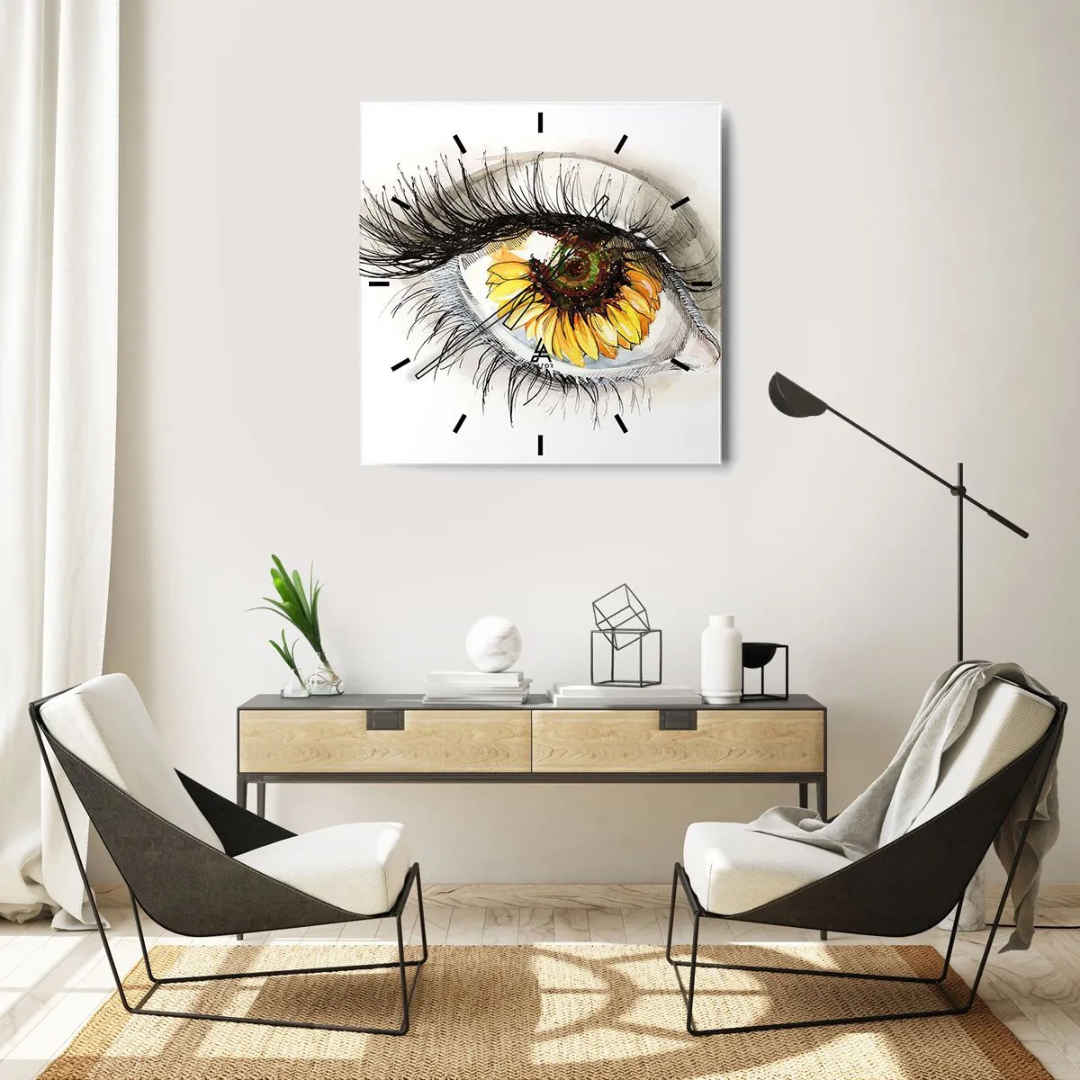 Vægur, Uret - Et look lige så varmt som sommeren - 30x30 cm