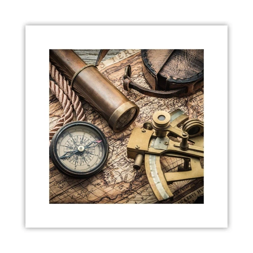 Plakat - Fastlægge kursen - 30x30 cm