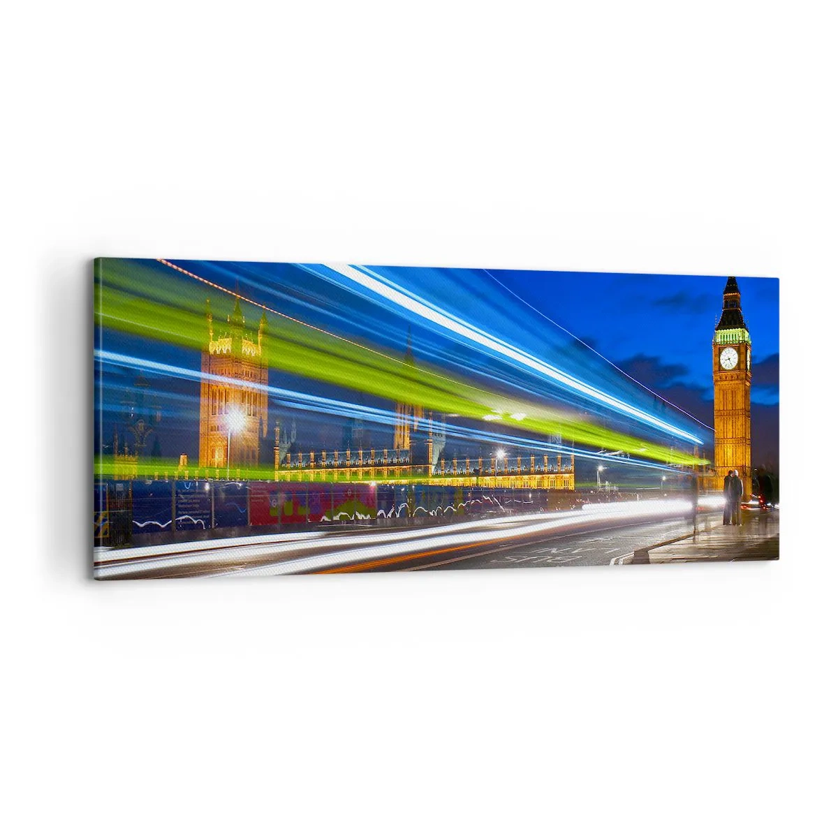 Lærredstryk - Billede på lærred - Under Big Ben's øjne - 100x40 cm