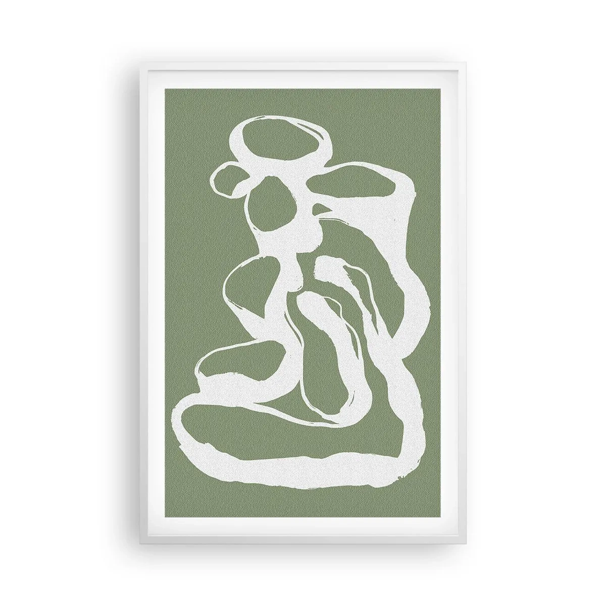 Plakat i hvid ramme - Rummets kald - 61x91 cm