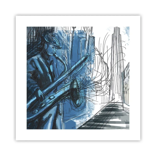 Plakat - Byens rapsodi - 40x40 cm