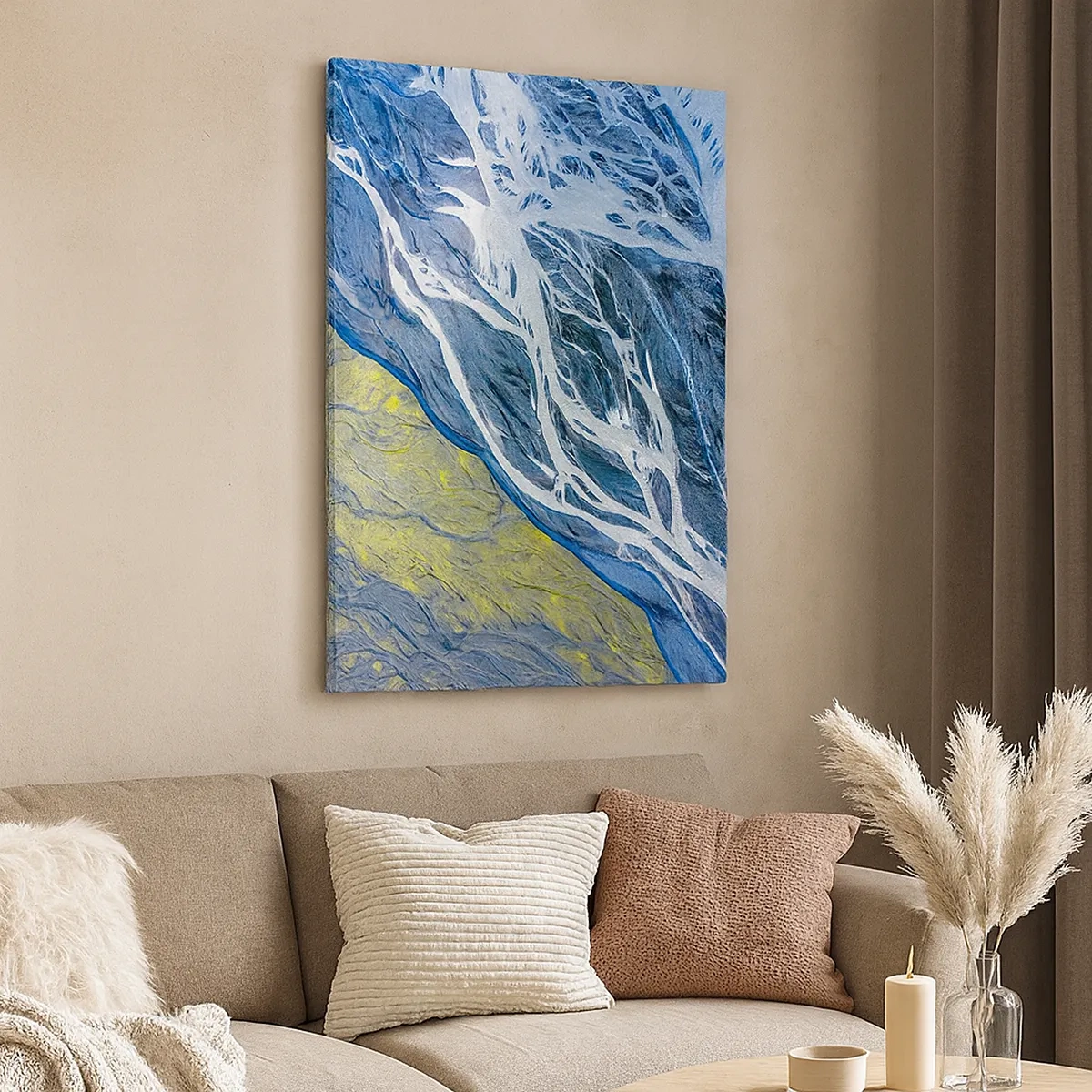 Lærredstryk - Billede på lærred - Naturens hulemalerier - 50x70 cm