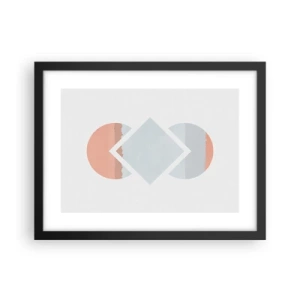 Plakat i sort ramme - Situationen er klar - 40x30 cm