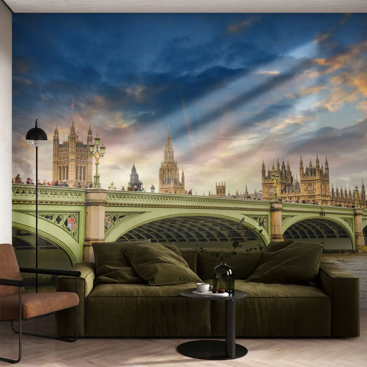 Fototapet Premium Sand - Tiden stod stille i Imperiet - By, London, Arkitektur - 100x70 cm