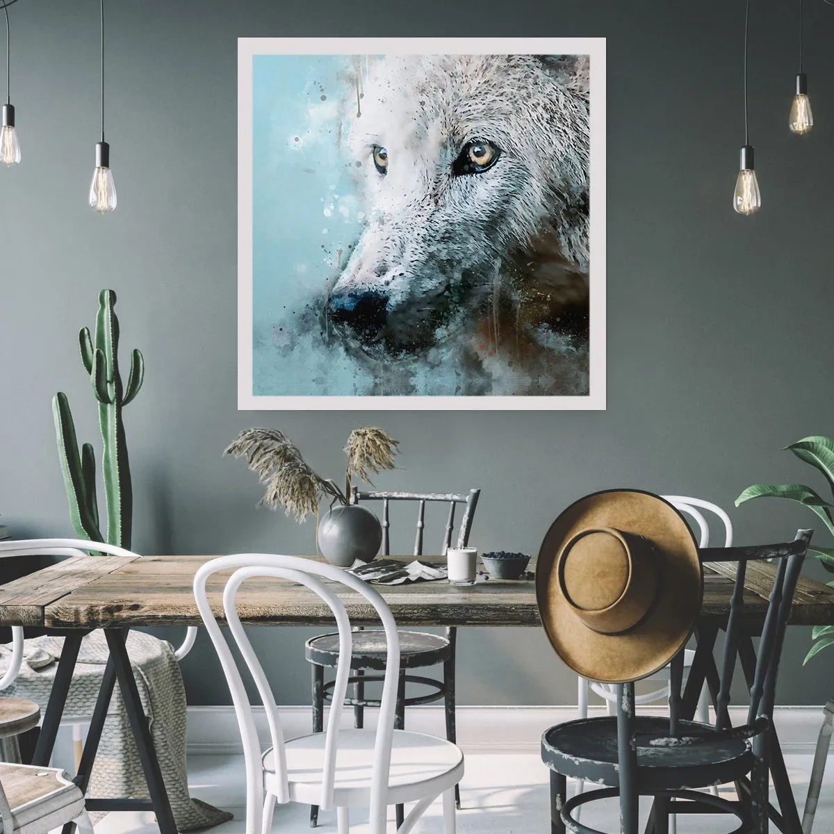 Plakat - Mød ulvesjælen - 50x50 cm