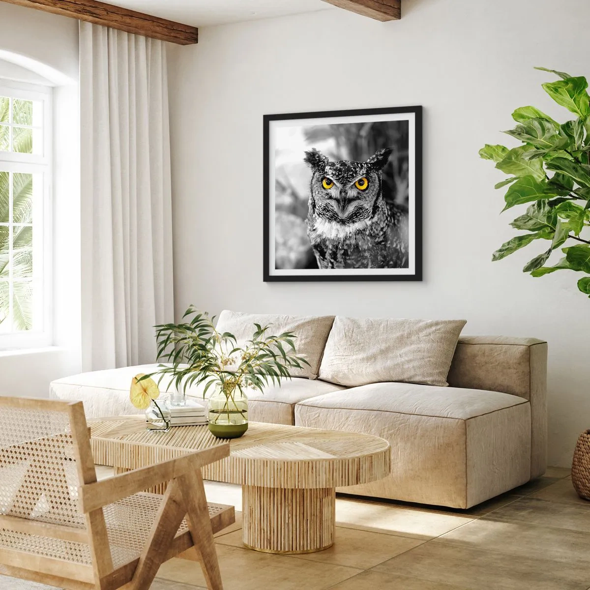 Plakat i sort ramme - Intet kan skjules - 50x50 cm