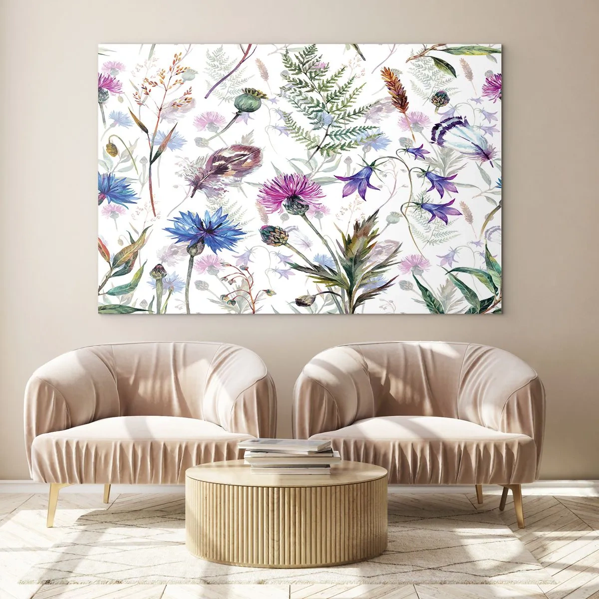 Billede på glas - Polsk herbarium - 120x80 cm