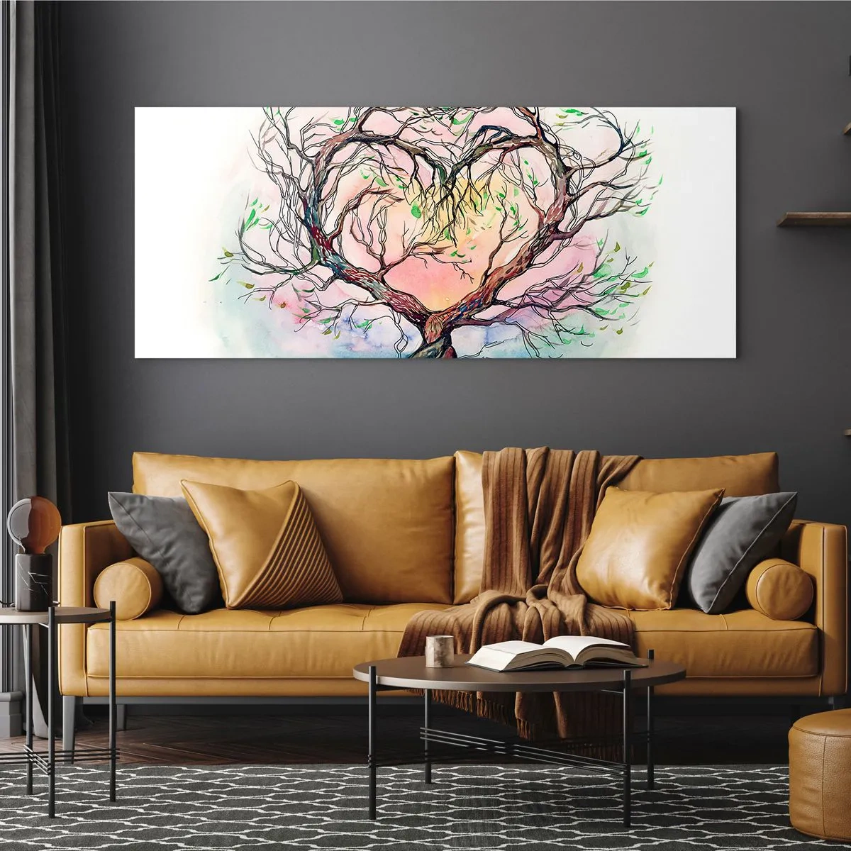 Billede på glas - Sammen mod stormene - 120x50 cm