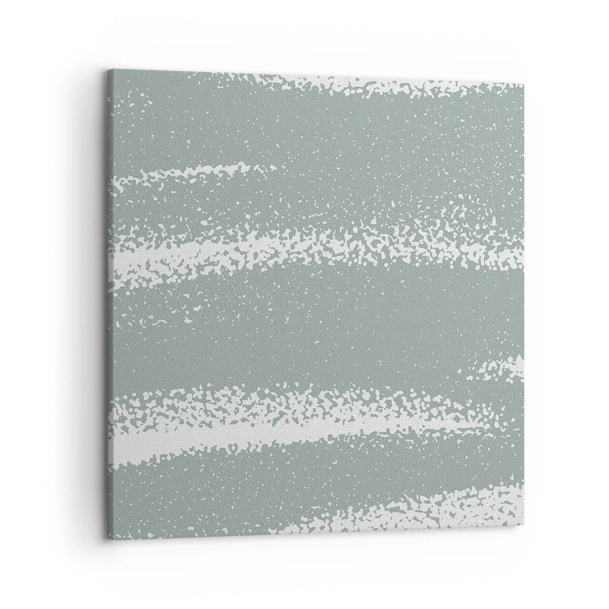 Lærredstryk - Billede på lærred - Abstraktion i vinterstemning - 50x50 cm