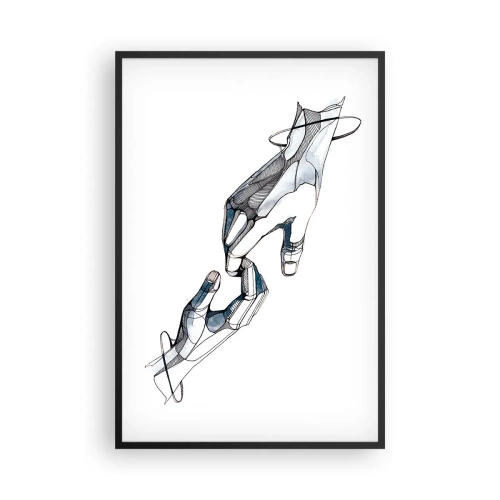 Plakat i sort ramme - En god gestus - 61x91 cm