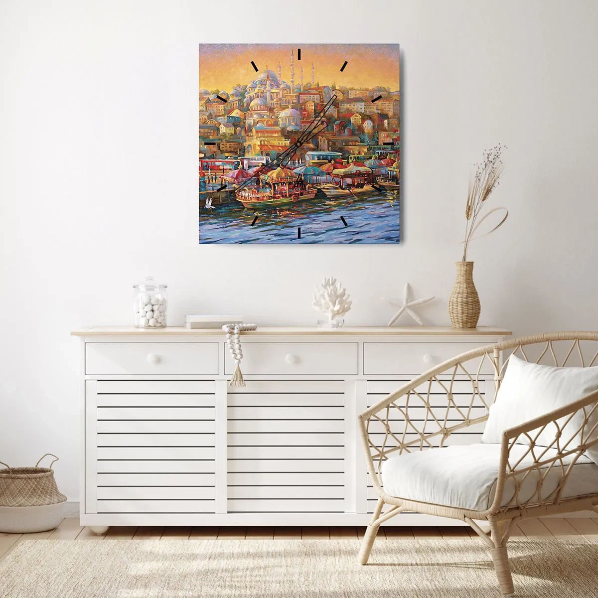 Vægur, Uret - En historie fra Istanbul - 30x30 cm