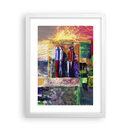 Plakat i hvid ramme - Forhold og følelser - 30x40 cm