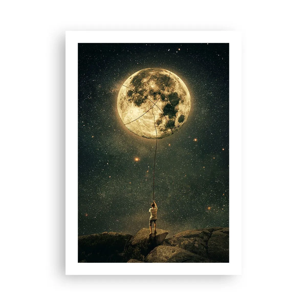 Plakat - En, der stjal månen - 50x70 cm
