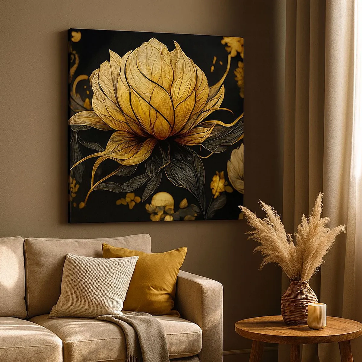 Lærredstryk - Billede på lærred - Subtil skrøbelighed - 30x30 cm