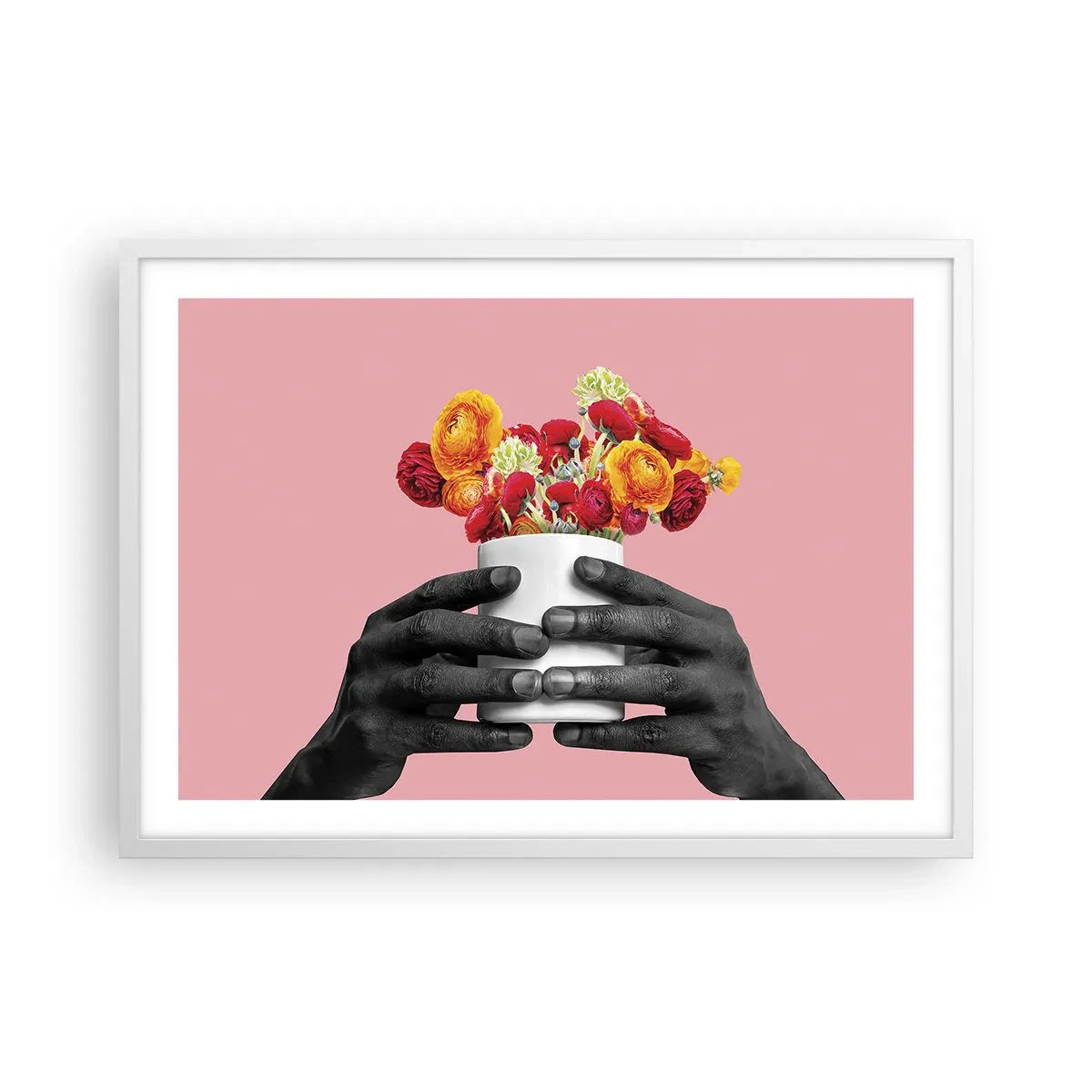 Plakat i hvid ramme - Livets apotheose - 70x50 cm