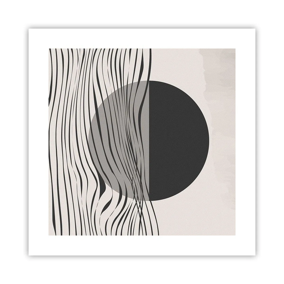 Plakat - Halvkomposition - 40x40 cm