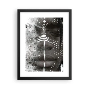 Plakat i sort ramme - Opdag den oprindelige ånd - 30x40 cm