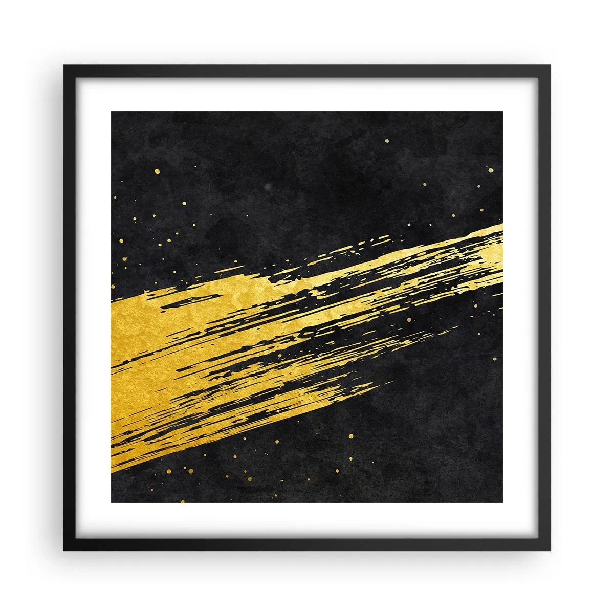 Plakat i sort ramme - Hop ind i hyperrummet - 50x50 cm