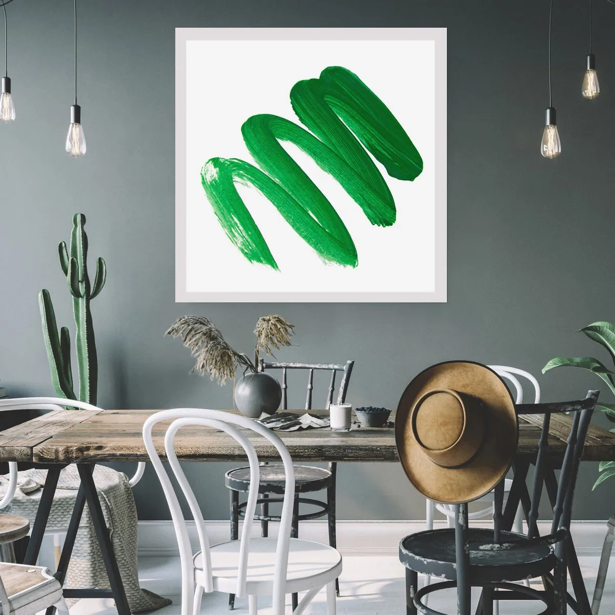 Plakat - En grøn vittighed - 60x60 cm