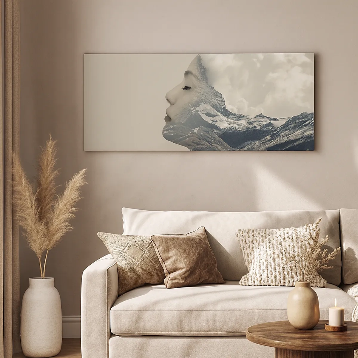 Lærredstryk - Billede på lærred - Skønheden ved elementerne - 30x30 cm