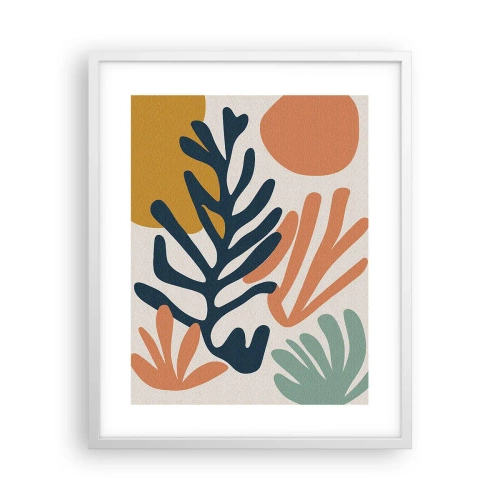 Plakat i hvid ramme - Koralhav - 40x50 cm