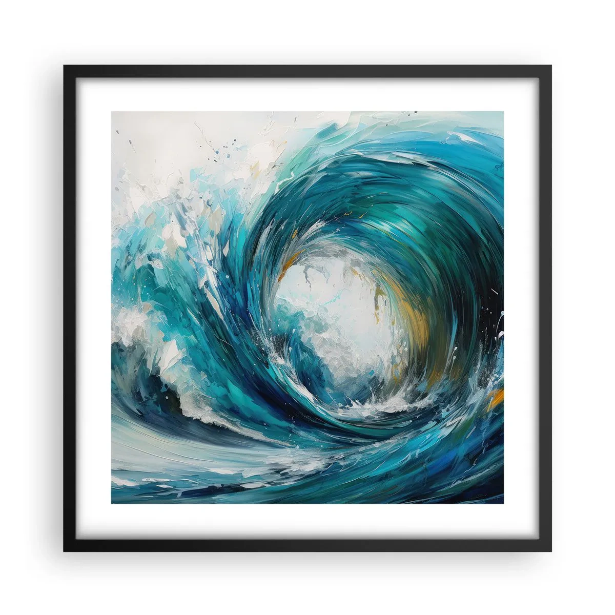 Plakat i sort ramme - Havets portal - 50x50 cm