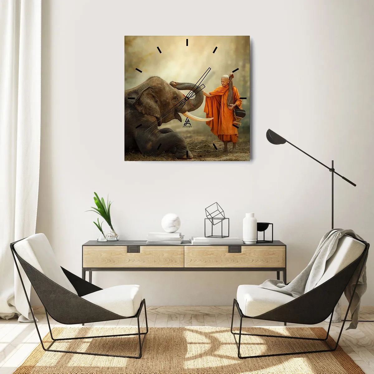 Vægur, Uret - Møde på ferien - 30x30 cm
