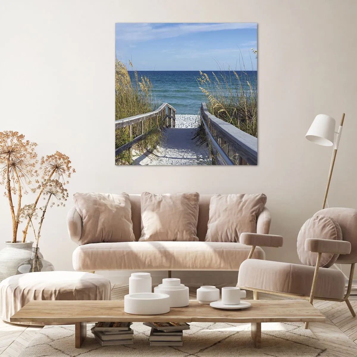 Lærredstryk - Billede på lærred - I solen, i vinden - 70x70 cm