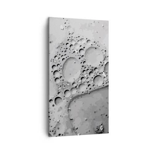 Lærredstryk - Billede på lærred - Opskummet spor - 45x80 cm